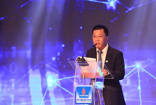 Ông Phùng Tuấn Hà, Chủ tịch Hội đồng quản trị PETROSETCO phát biểu tại lễ kỷ niệm