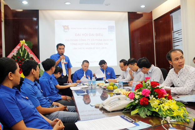 Đại hội đại biểu đoàn TNCS Hồ Chí Minh Cty CP Dịch Vụ Tổng Hợp Dầu Khí Vũng Tàu lần IV