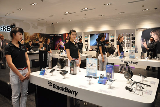 Cách bày trí của Cửa hàng BlackBerry by Smartcom Lifestyle Store