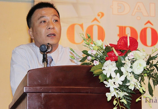 Tổng giám đốc Phùng Tuấn Hà phát biểu tại Đại hội